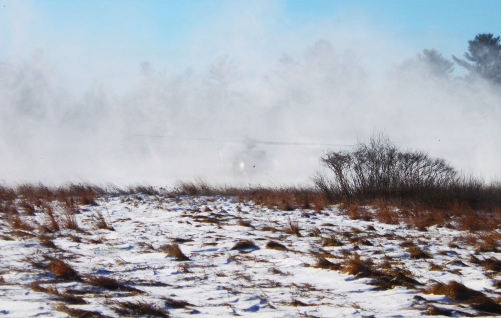 Wisconsin National Guard’s 1st Battalion, 120th Field Artillery holds winter sling-load training at Fort McCoy