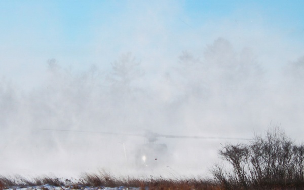 Wisconsin National Guard’s 1st Battalion, 120th Field Artillery holds winter sling-load training at Fort McCoy