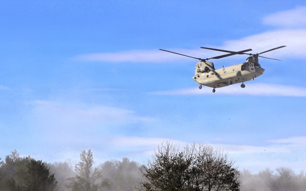 Wisconsin National Guard’s 1st Battalion, 120th Field Artillery holds winter sling-load training at Fort McCoy