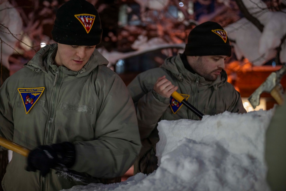 Sailors From Naval Air Facility Misawa participate in the 2026 Sapporo Snow Festival