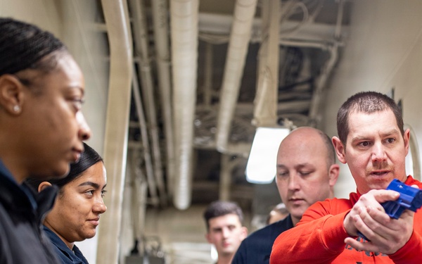 USS Tripoli Conducts Security Reaction Force Training