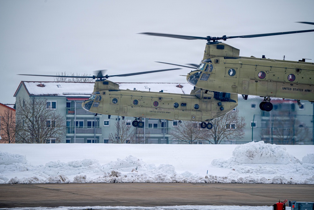 12th Combat Aviation Brigade Departs for Aviation Maneuver Training Exercise Center 26-01