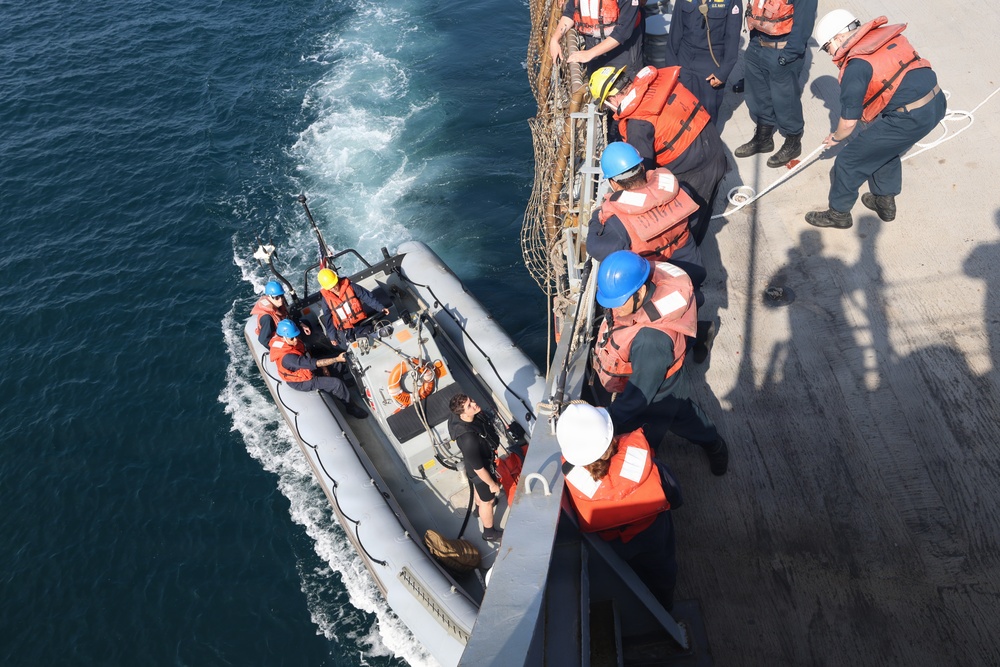 USS McFAUL Conducts Small Boat Operations in the Arabian Gulf