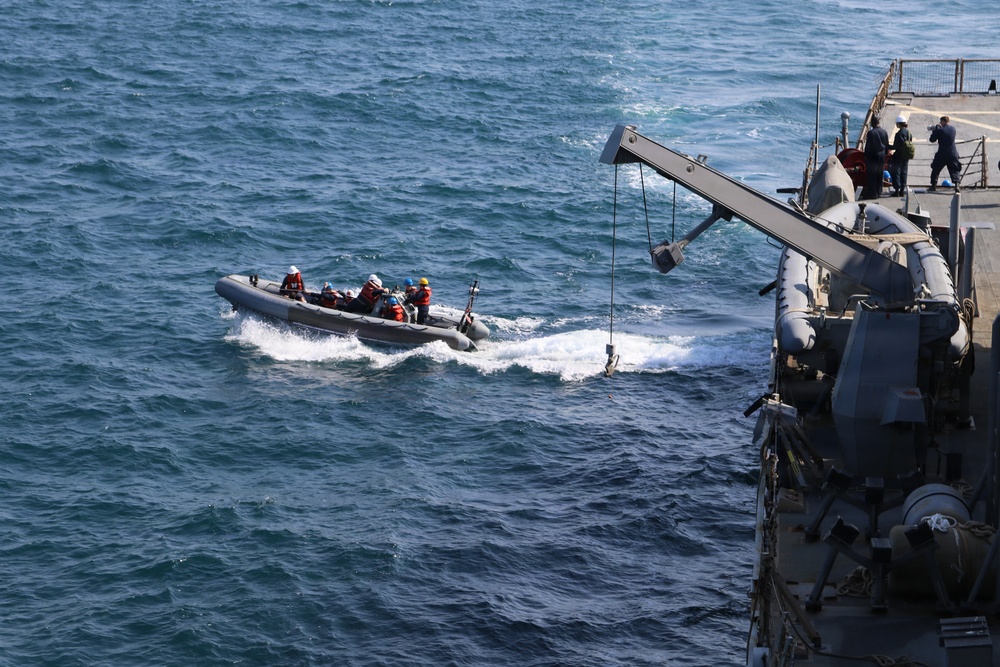 USS McFAUL Conducts Small Boat Operations in the Arabian Gulf