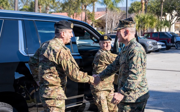 MARCENT Commander Welcomes Lebanese Armed Forces Chief of Defense