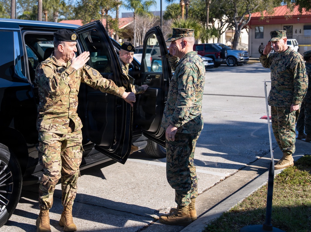 MARCENT Commander Welcomes Lebanese Armed Forces Chief of Defense