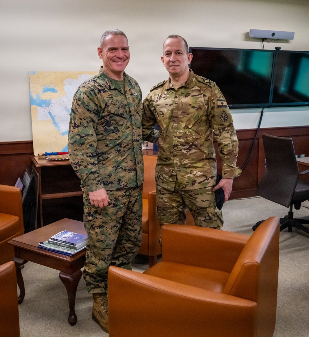 MARCENT Commander Welcomes Lebanese Armed Forces Chief of Defense