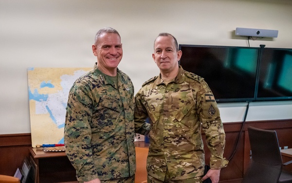 MARCENT Commander Welcomes Lebanese Armed Forces Chief of Defense