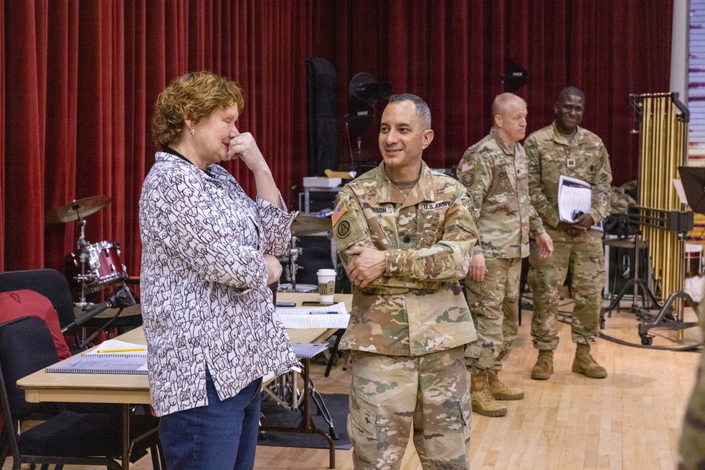 U.S. Army Field Band Commander Engages with Composer Julie Giroux