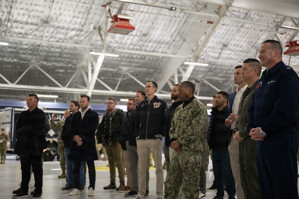 From dugout to hangar: Washington Nationals visit Andrews