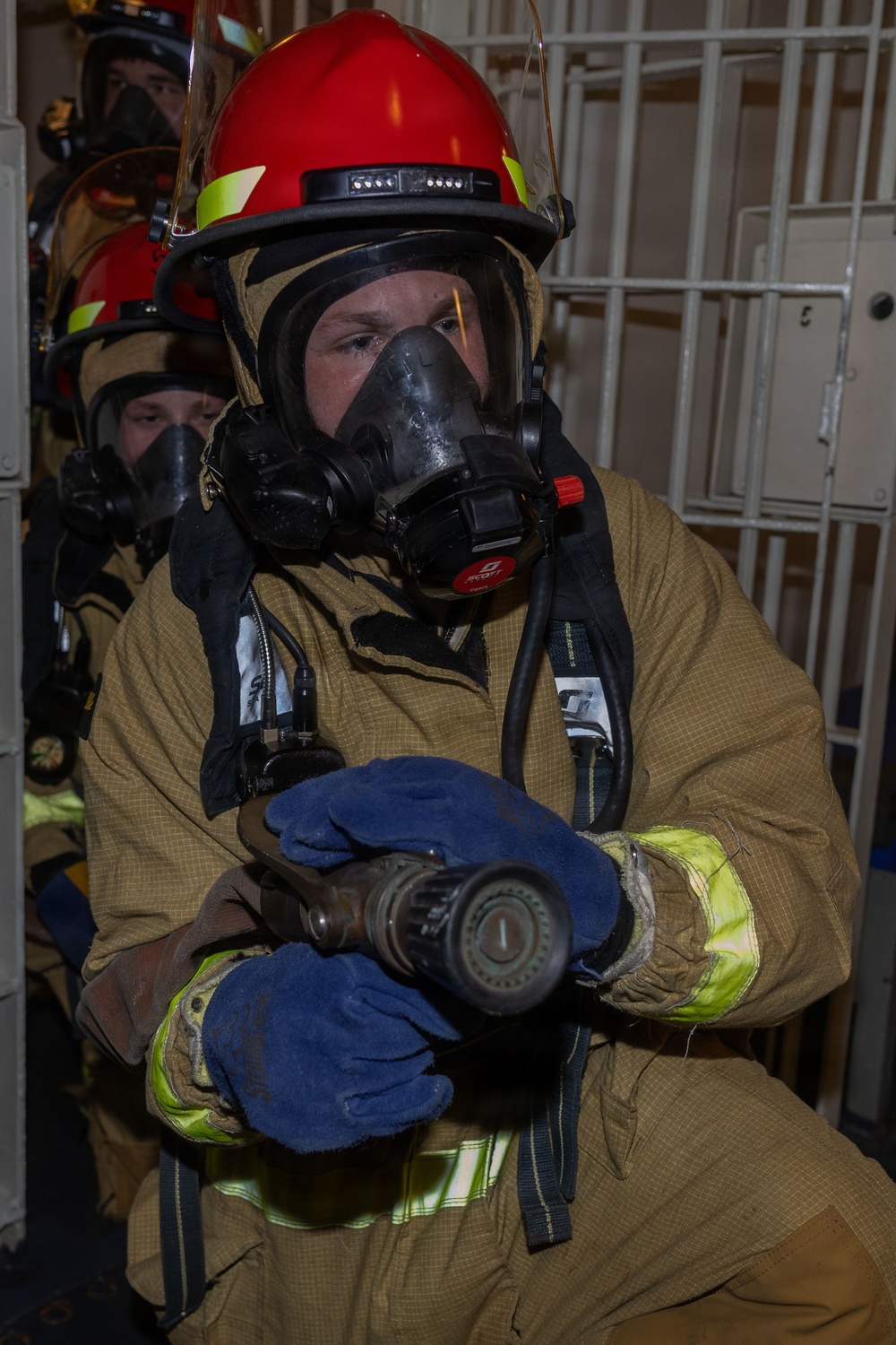 USS Iwo Jima Sailors  Conduct Damage Control Training Evolution