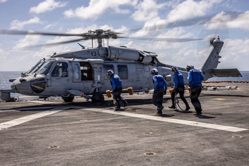 USS Iwo Jima Conducts Flight Operations