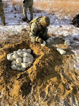 1-120th Field Artillery troops get cold-weather acquainted during special January training