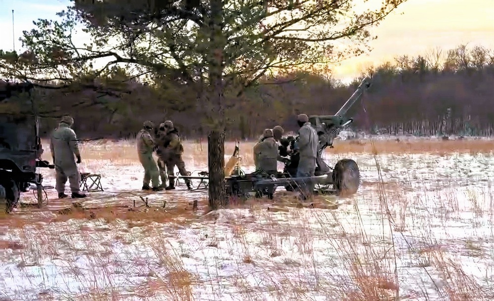 1-120th Field Artillery troops get cold-weather acquainted during special January training