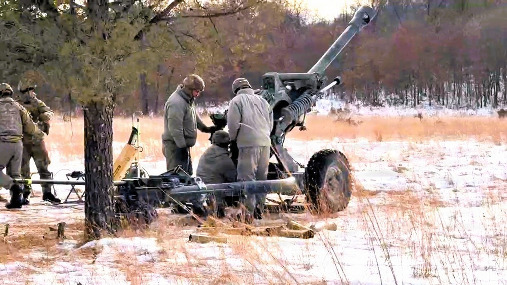 1-120th Field Artillery troops get cold-weather acquainted during special January training