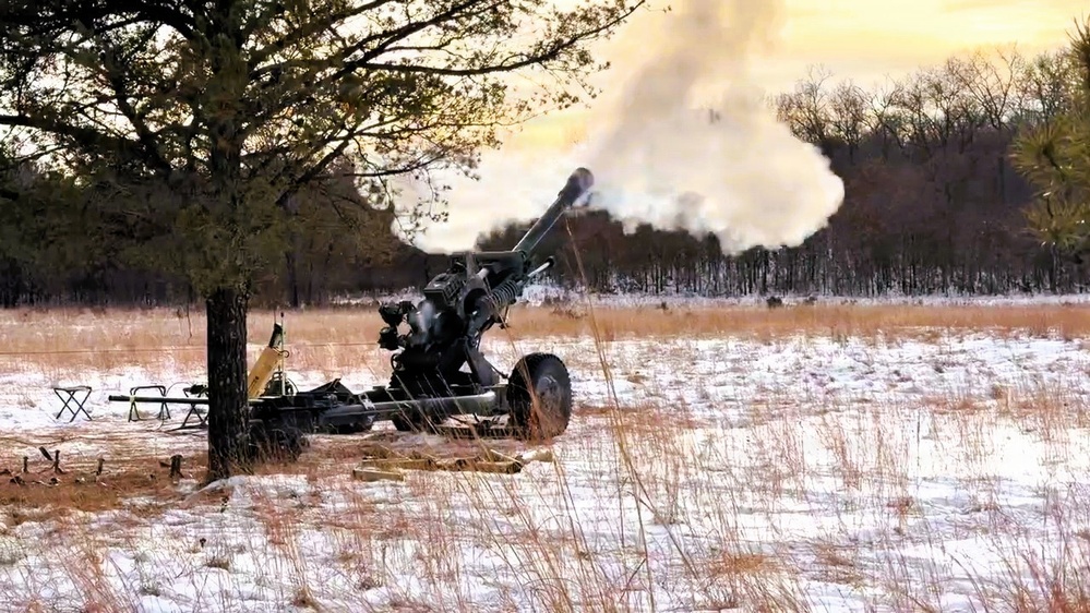 1-120th Field Artillery troops get cold-weather acquainted during special January training
