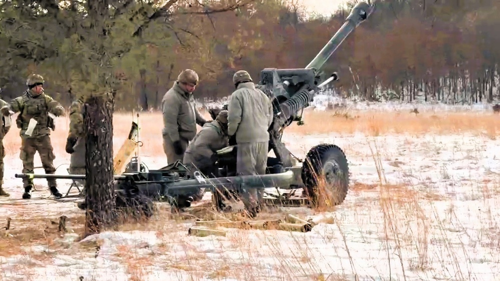 1-120th Field Artillery troops get cold-weather acquainted during special January training