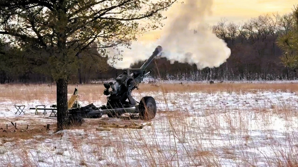1-120th Field Artillery troops get cold-weather acquainted during special January training