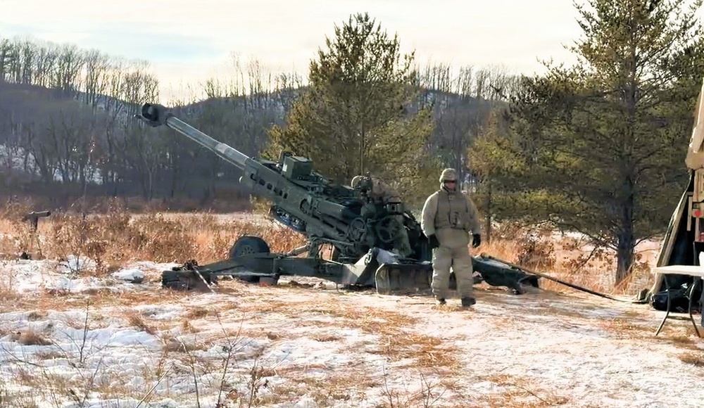 1-120th Field Artillery troops get cold-weather acquainted during special January training
