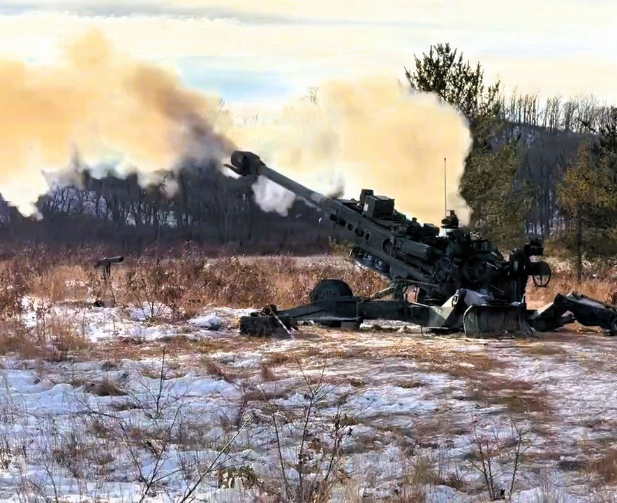 1-120th Field Artillery troops get cold-weather acquainted during special January training