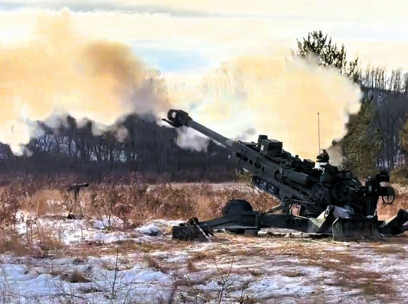 1-120th Field Artillery troops get cold-weather acquainted during special January training