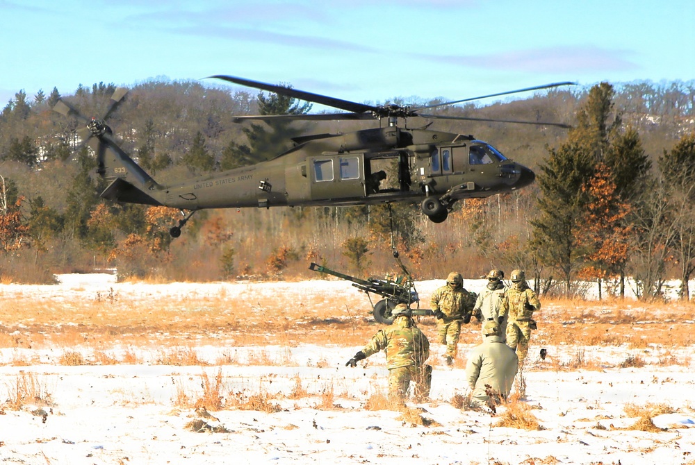 1-120th Field Artillery troops get cold-weather acquainted during special January training