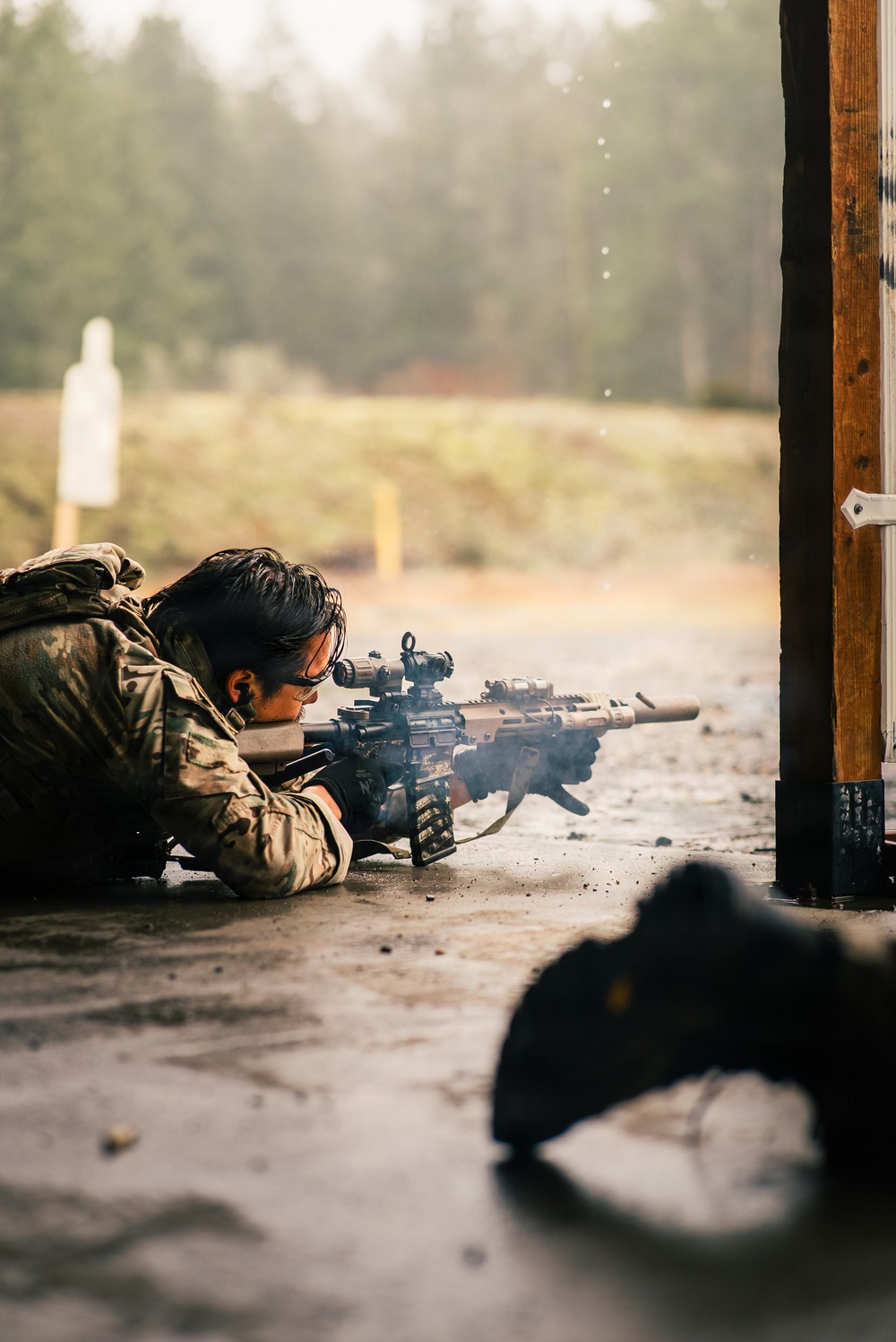 1SFG(A) Green Berets conduct combat marksmanship training