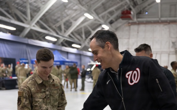 From dugout to hangar: Washington Nationals visit Andrews