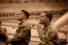 Twin Paratroopers take part in an airborne operation