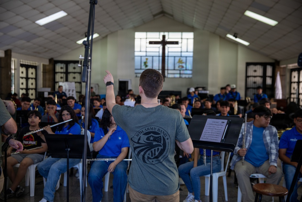 The 39th Army Band Works With El Salvador Students