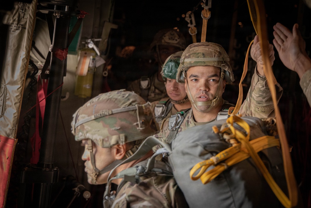 Twin Paratroopers take part in an airborne operation
