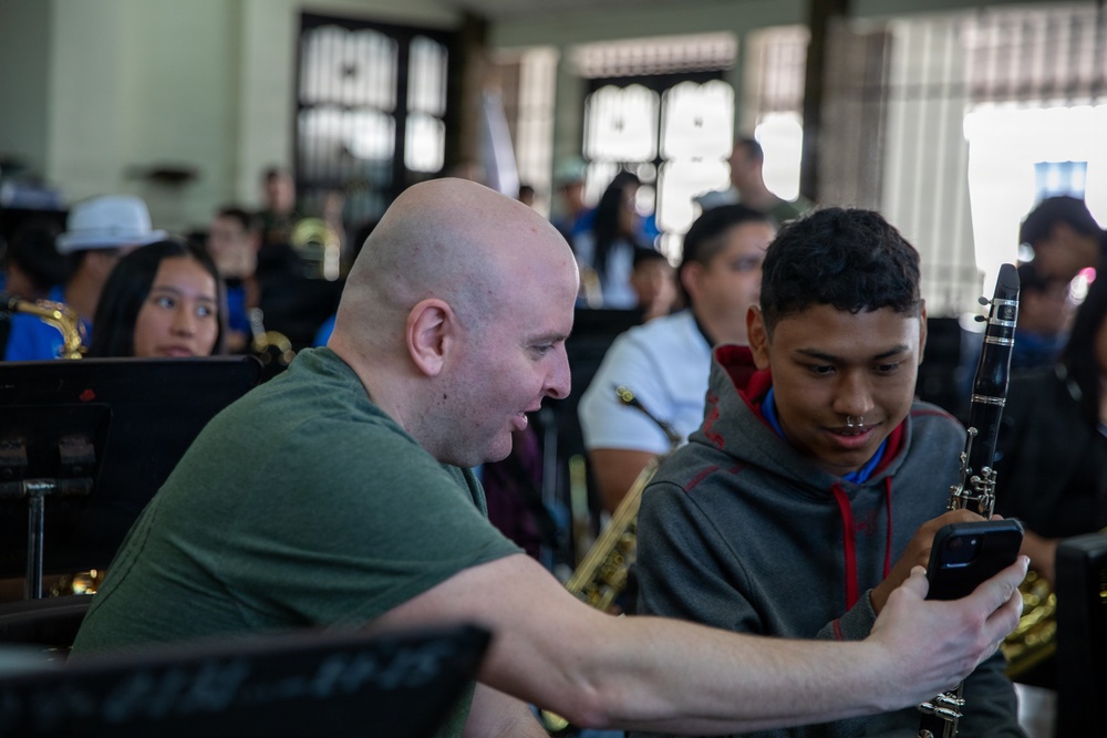 The 39th Army Band Works With El Salvador Students