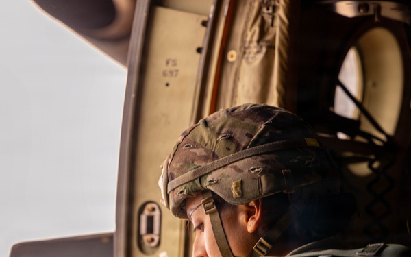 Twin Paratroopers take part in an airborne operation