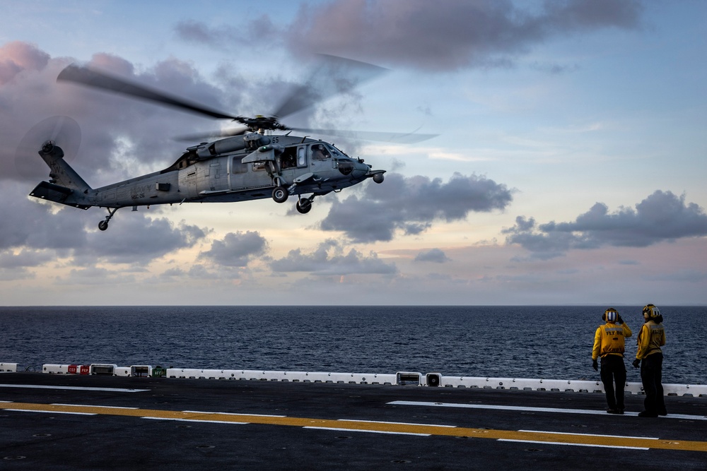 USS Iwo Jima Conducts Flight Operations