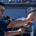 Small arms qualifications held on USS Lake Erie (CG 70)