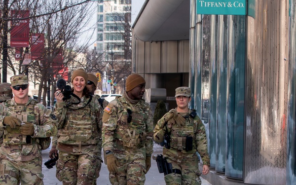 Soldiers with the Alabama National Guard Patrol Areas Around Gallery Place Chinatown