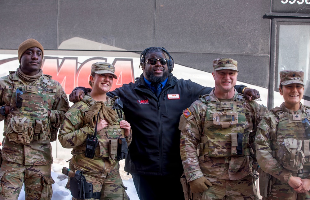 Soldiers with the Alabama National Guard Patrol Areas Around Gallery Place Chinatown