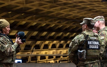 Soldiers with the Alabama National Guard Patrol Areas Around Gallery Place Chinatown