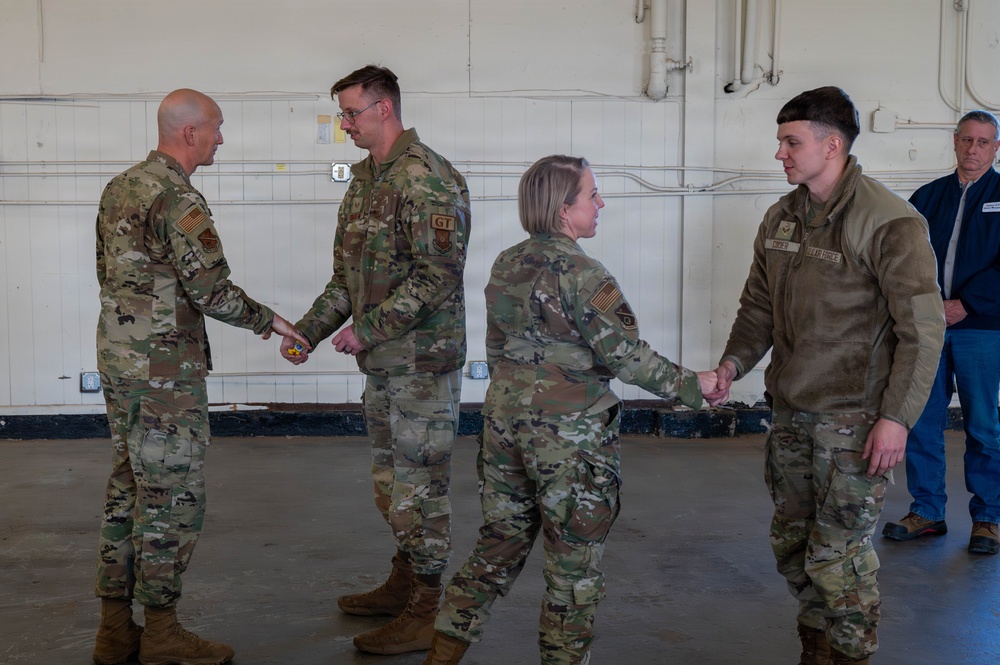 Kirtland Leadership coins 377 LRS performers