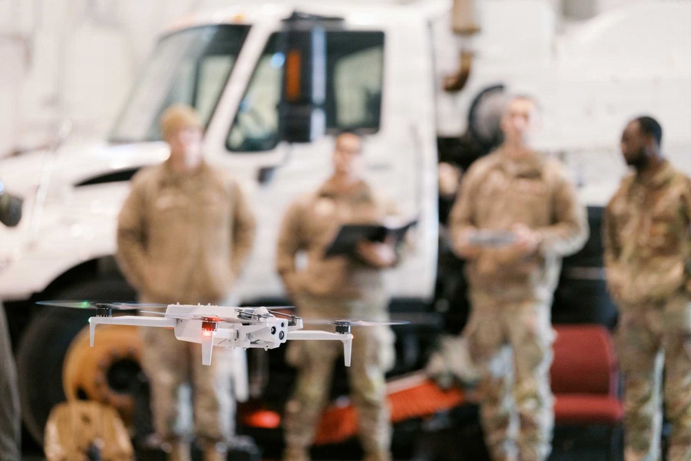 184th Wing Point Defense Battle Lab Members Practice Inaugural Flight Maneuvers