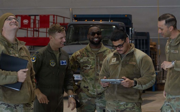 184th Wing Point Defense Battle Lab Members Practice Inaugural Flight Maneuvers
