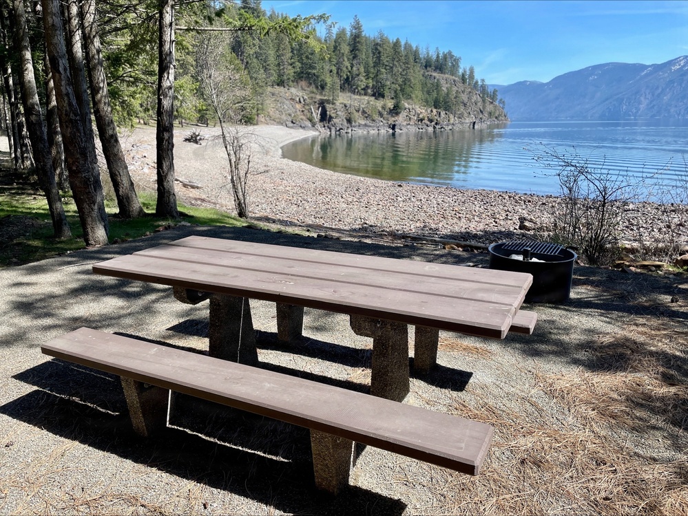 Green Bay Campground on the Idaho Panhandle National Forests