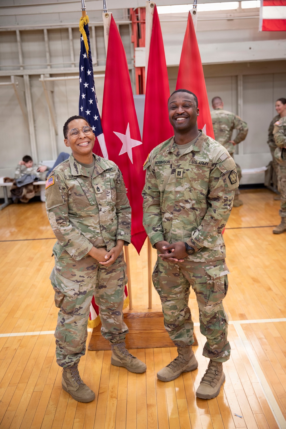 55th Sustainment Brigade &amp; 410th Signal Company conduct deployment ceremony