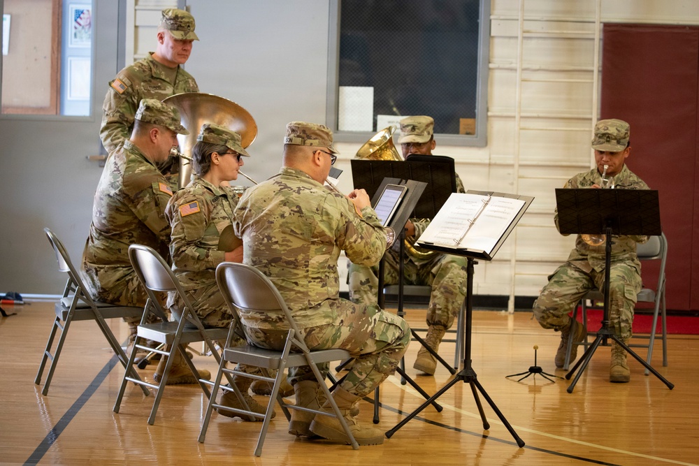55th Sustainment Brigade &amp; 410th Signal Company conduct deployment ceremony