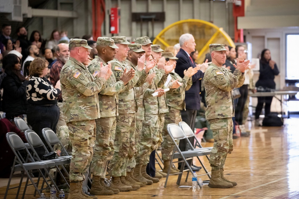 55th Sustainment Brigade &amp; 410th Signal Company conduct deployment ceremony