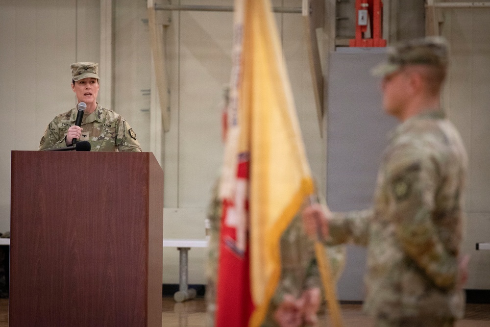 55th Sustainment Brigade &amp; 410th Signal Company conduct deployment ceremony
