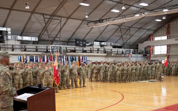 55th Sustainment Brigade &amp; 410th Signal Company conduct deployment ceremony