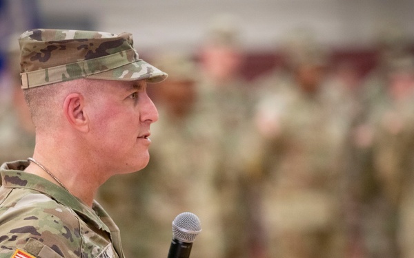 55th Sustainment Brigade &amp; 410th Signal Company conduct deployment ceremony