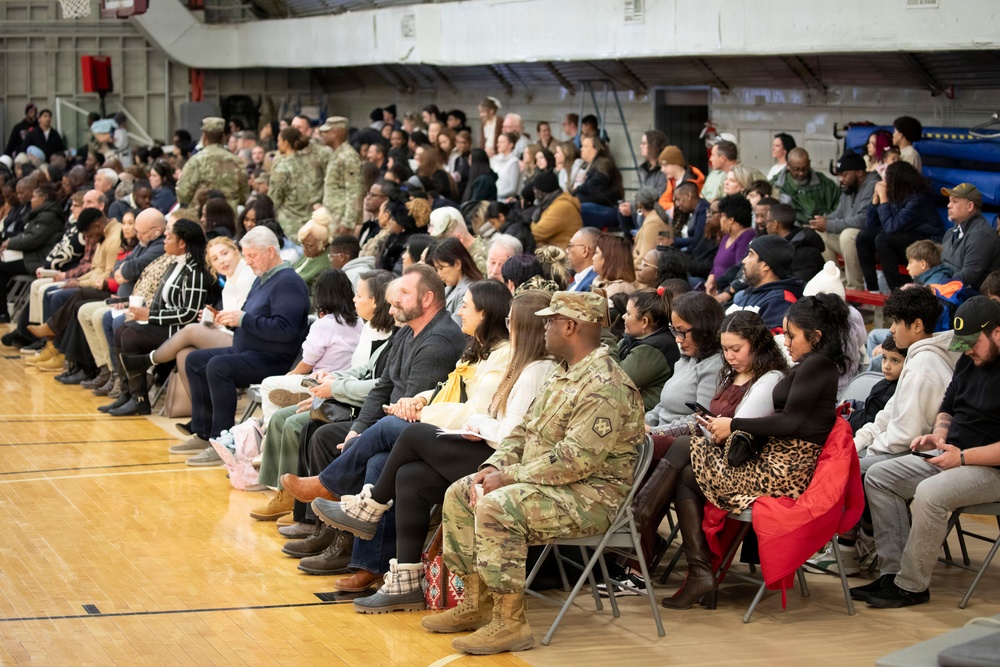 55th Sustainment Brigade &amp; 410th Signal Company conduct deployment ceremony