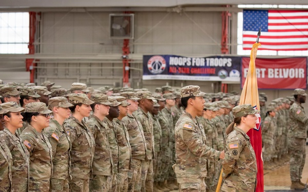 55th Sustainment Brigade &amp; 410th Signal Company conduct deployment ceremony